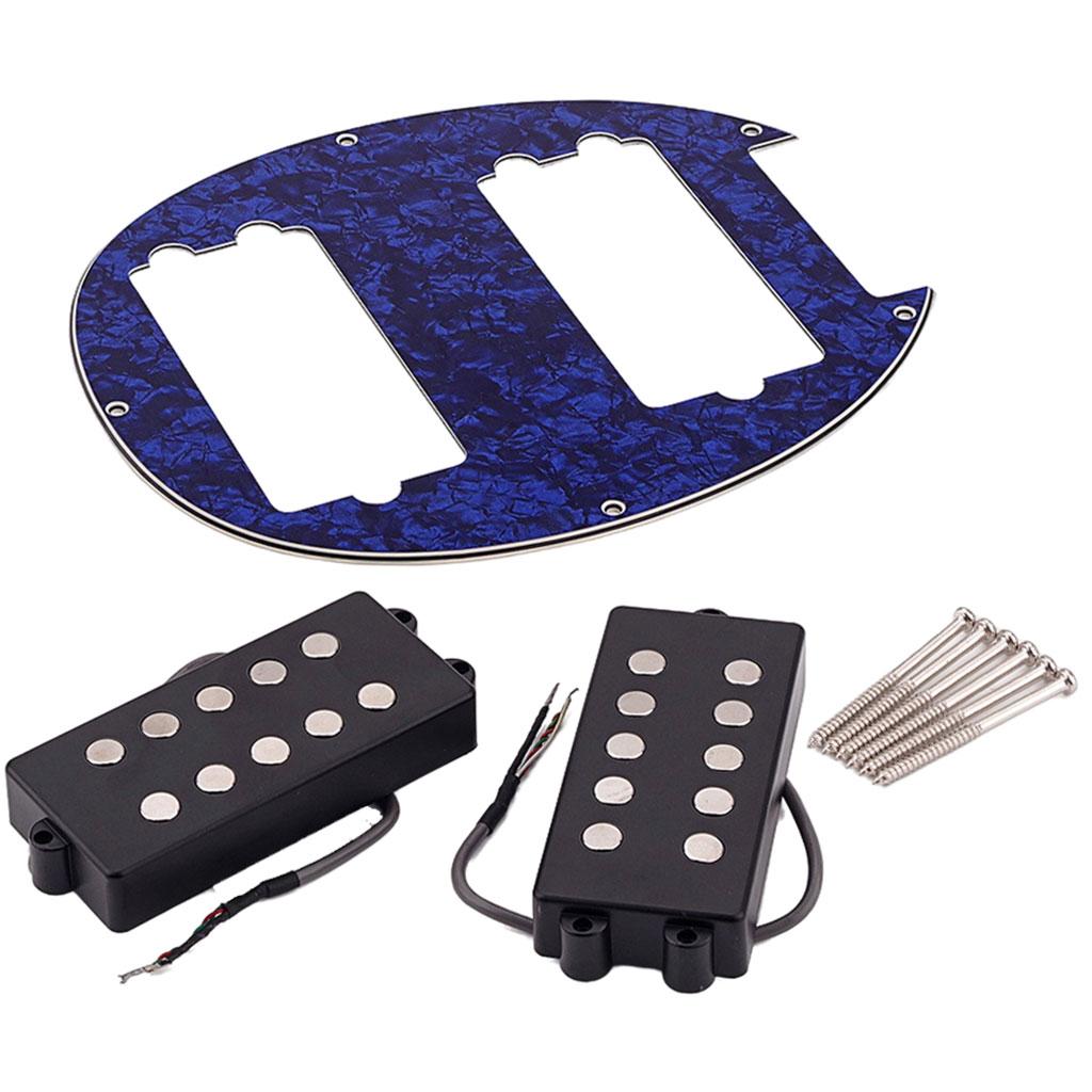 Electric Guitar Humbucker Pickups Accessories for 5 String Bass Guitar blue