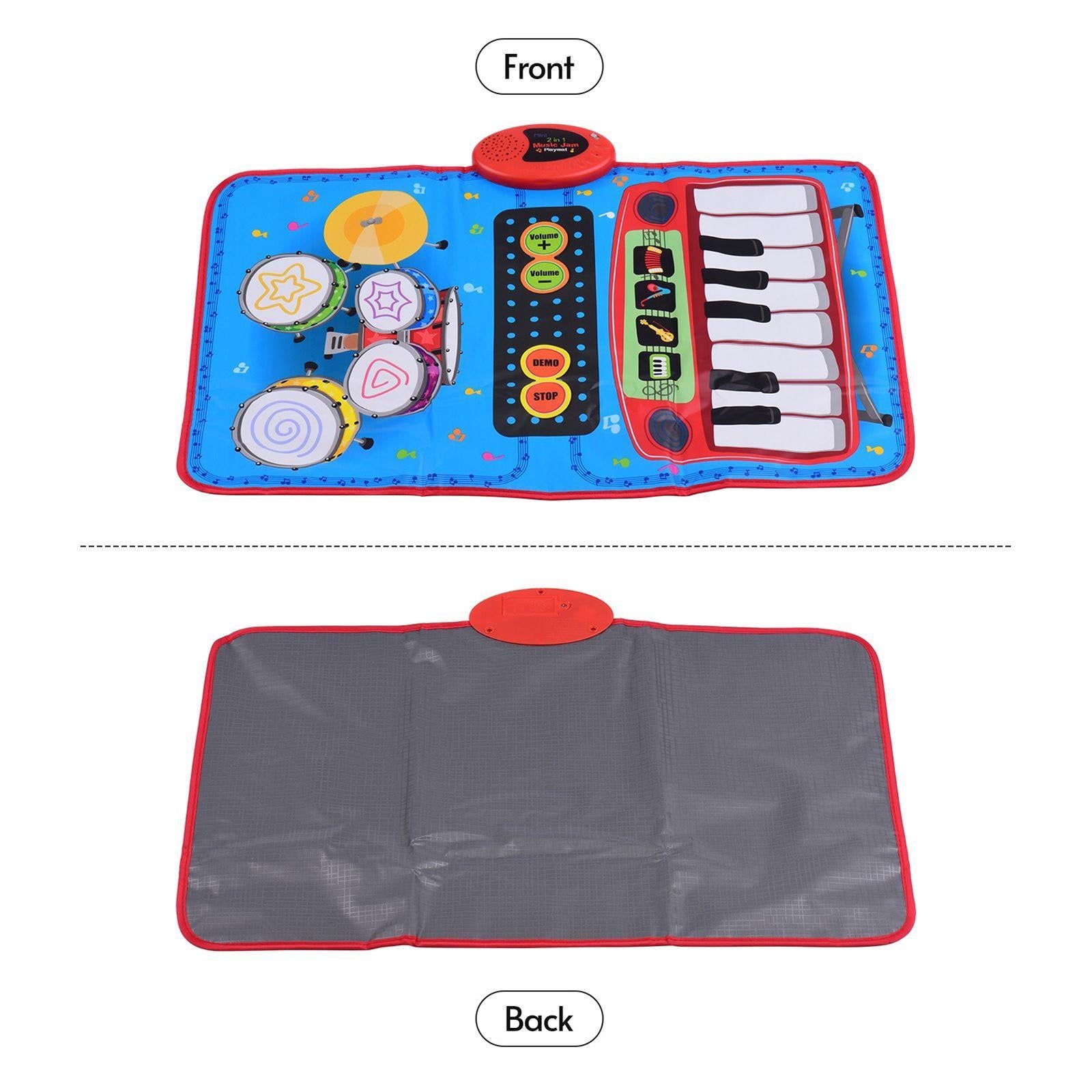 Musical Mat with Piano Drum Sounds Piano Mat for Kids Children Holiday Gifts