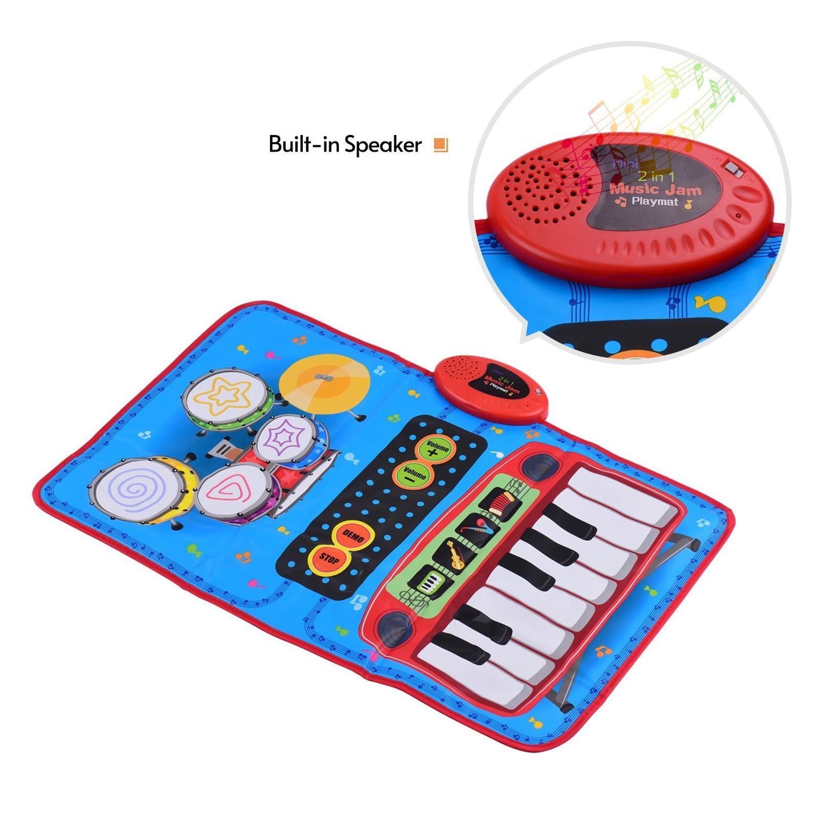 Musical Mat with Piano Drum Sounds Piano Mat for Kids Children Holiday Gifts