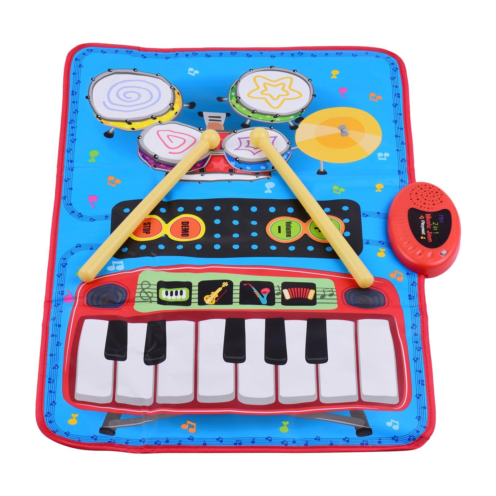 Musical Mat with Piano Drum Sounds Piano Mat for Kids Children Holiday Gifts