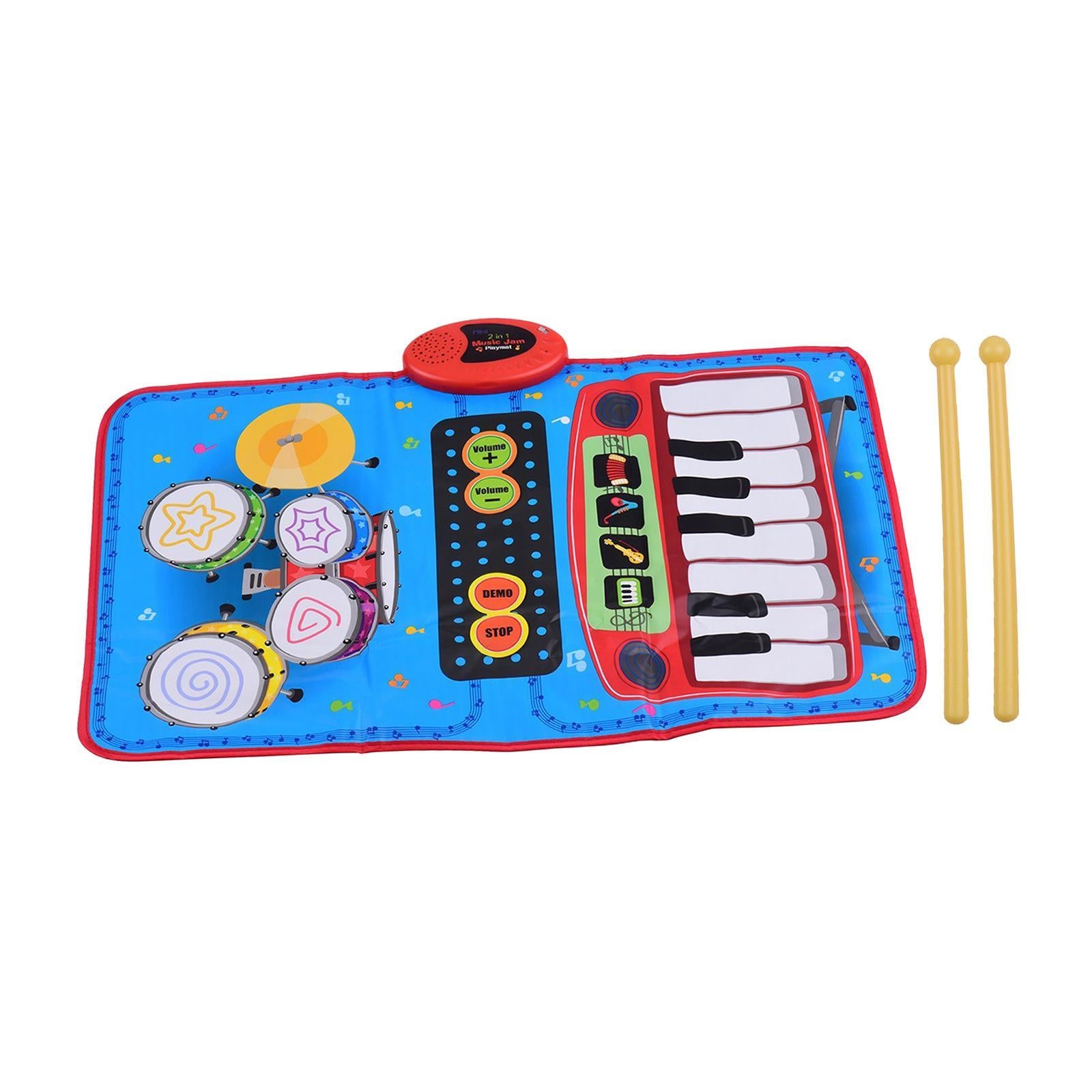 Musical Mat with Piano Drum Sounds Piano Mat for Kids Children Holiday Gifts