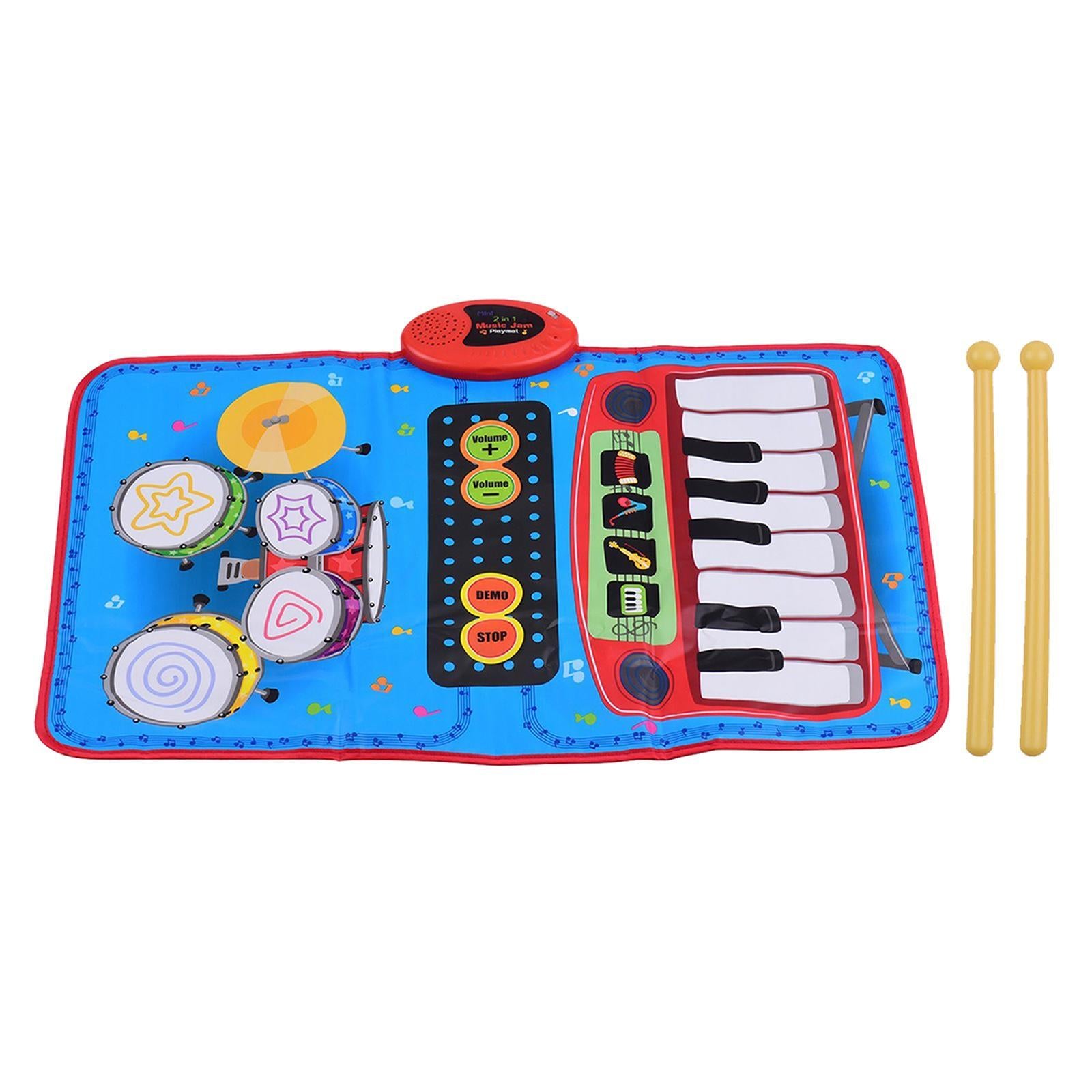 Musical Mat with Piano Drum Sounds Piano Mat for Kids Children Holiday Gifts