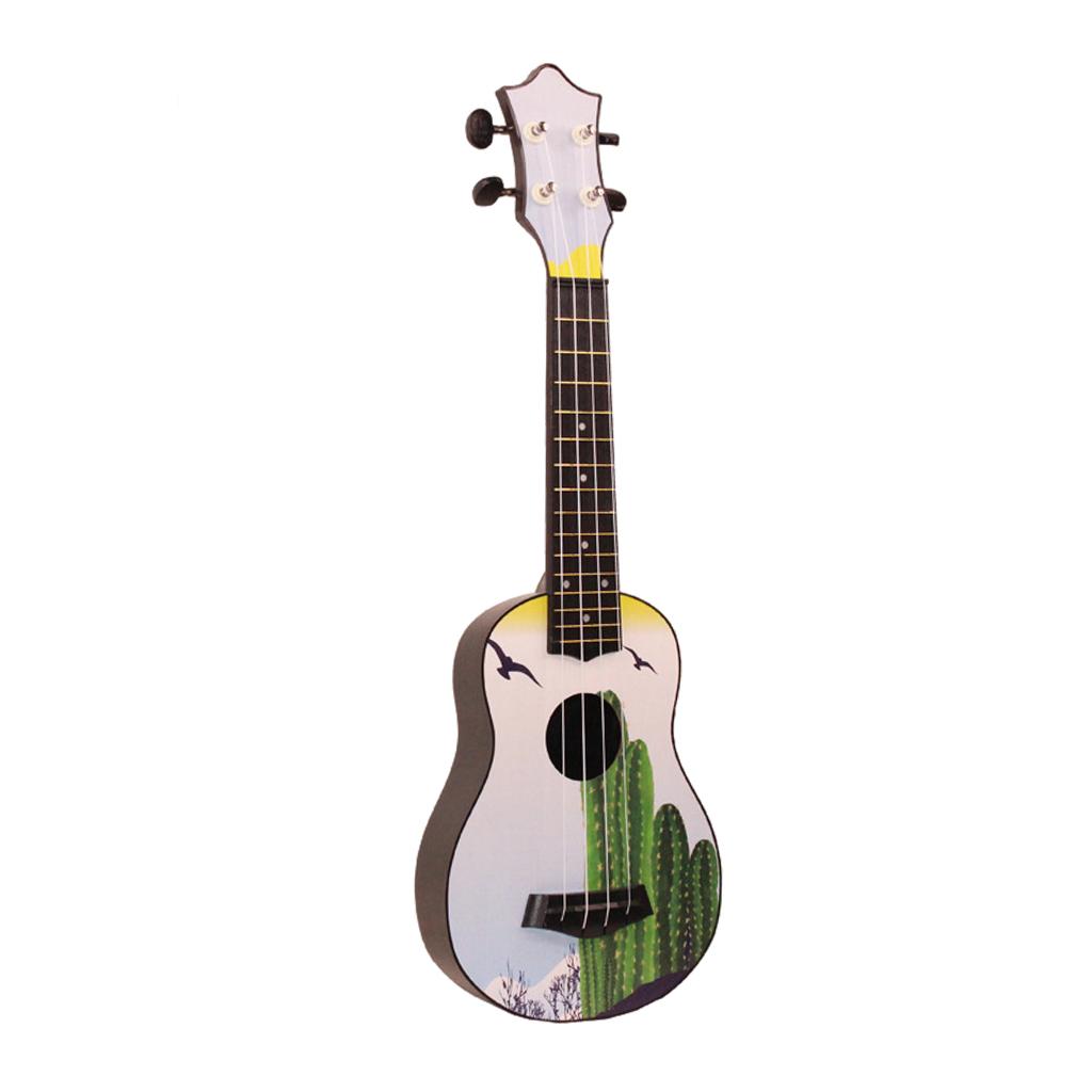 21inch 4Strings Ukulele Small Guitar for Kids Beginners Cactus