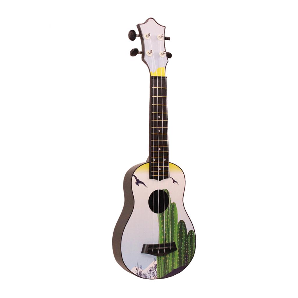 21inch 4Strings Ukulele Small Guitar for Kids Beginners Cactus