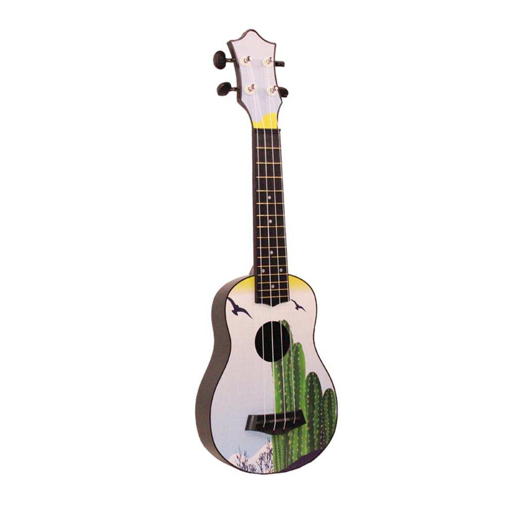 21inch 4Strings Ukulele Small Guitar for Kids Beginners Cactus