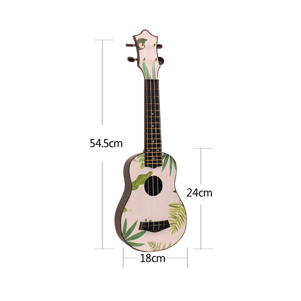 21inch 4Strings Ukulele Small Guitar for Kids Beginners Leaves