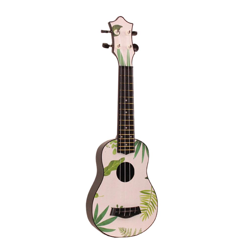 21inch 4Strings Ukulele Small Guitar for Kids Beginners Leaves