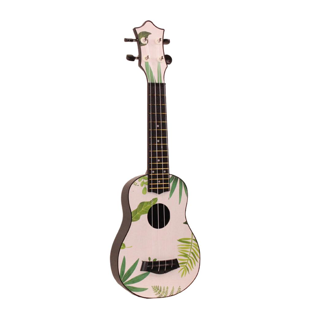 21inch 4Strings Ukulele Small Guitar for Kids Beginners Leaves
