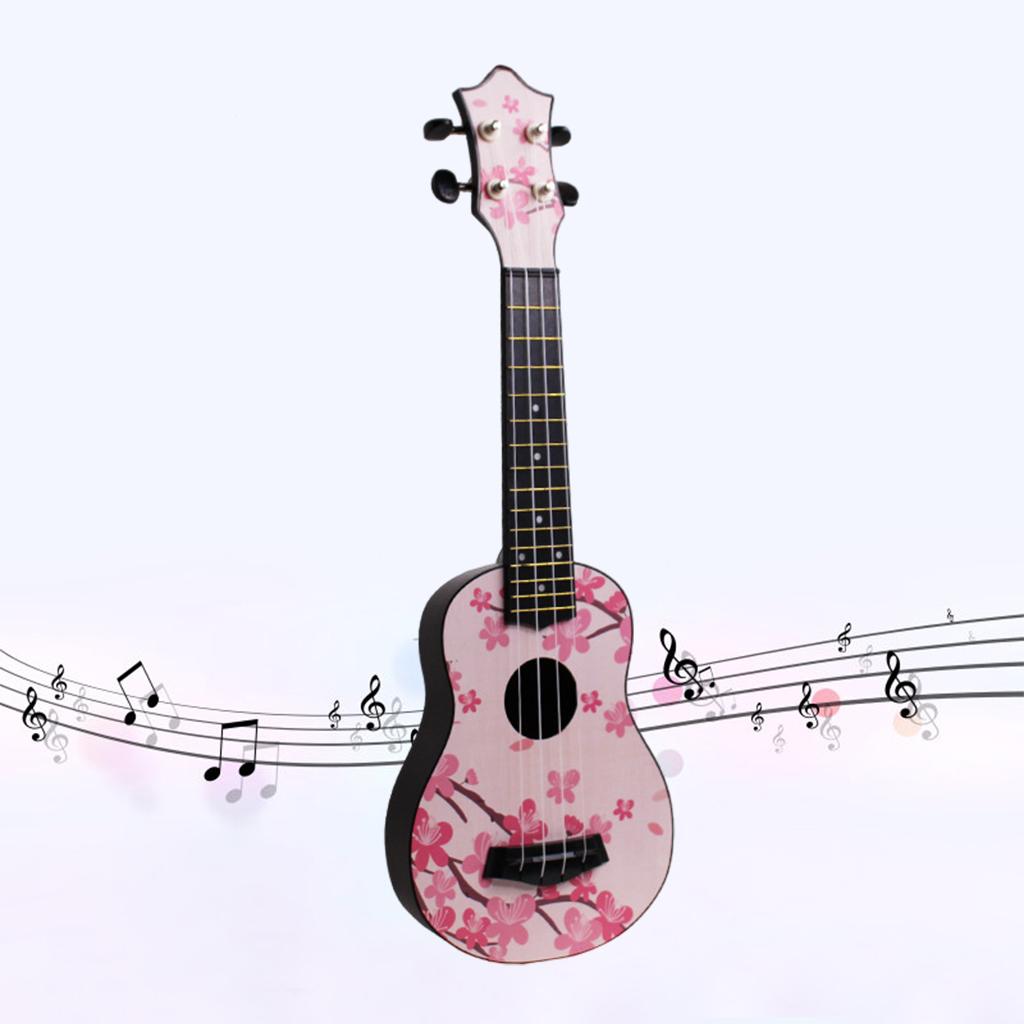 21inch 4Strings Ukulele Small Guitar for Kids Beginners Plum Petals