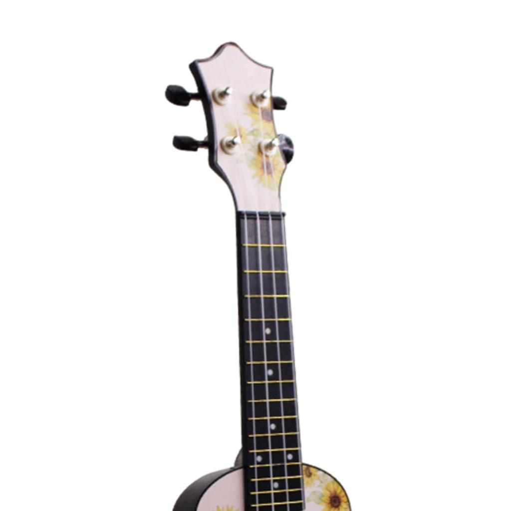 21inch 4Strings Ukulele Small Guitar for Kids Beginners Sun Flower