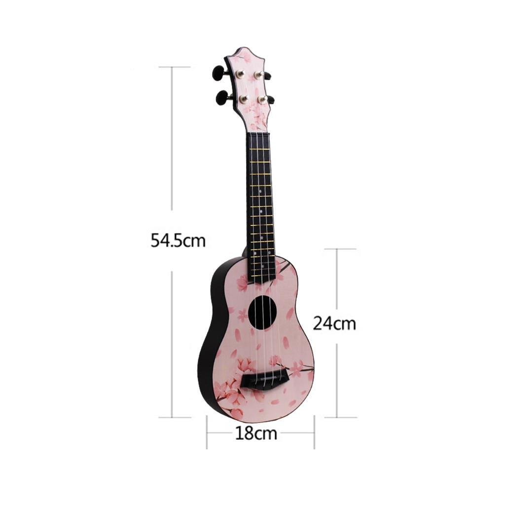 21inch 4Strings Ukulele Small Guitar for Kids Beginners Sakura Petals