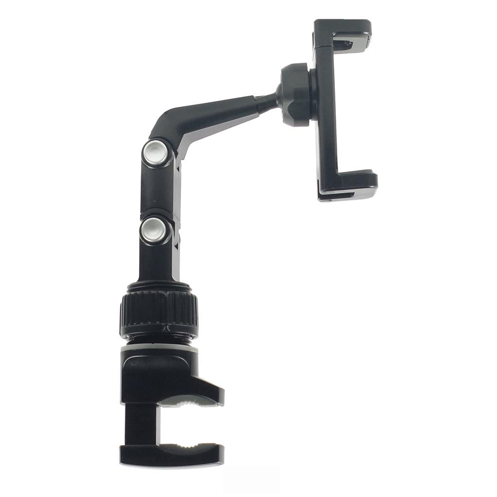 Guitar Phone Holder Mic Stand Mount for Guitar Lessons Tutorials Black Gray