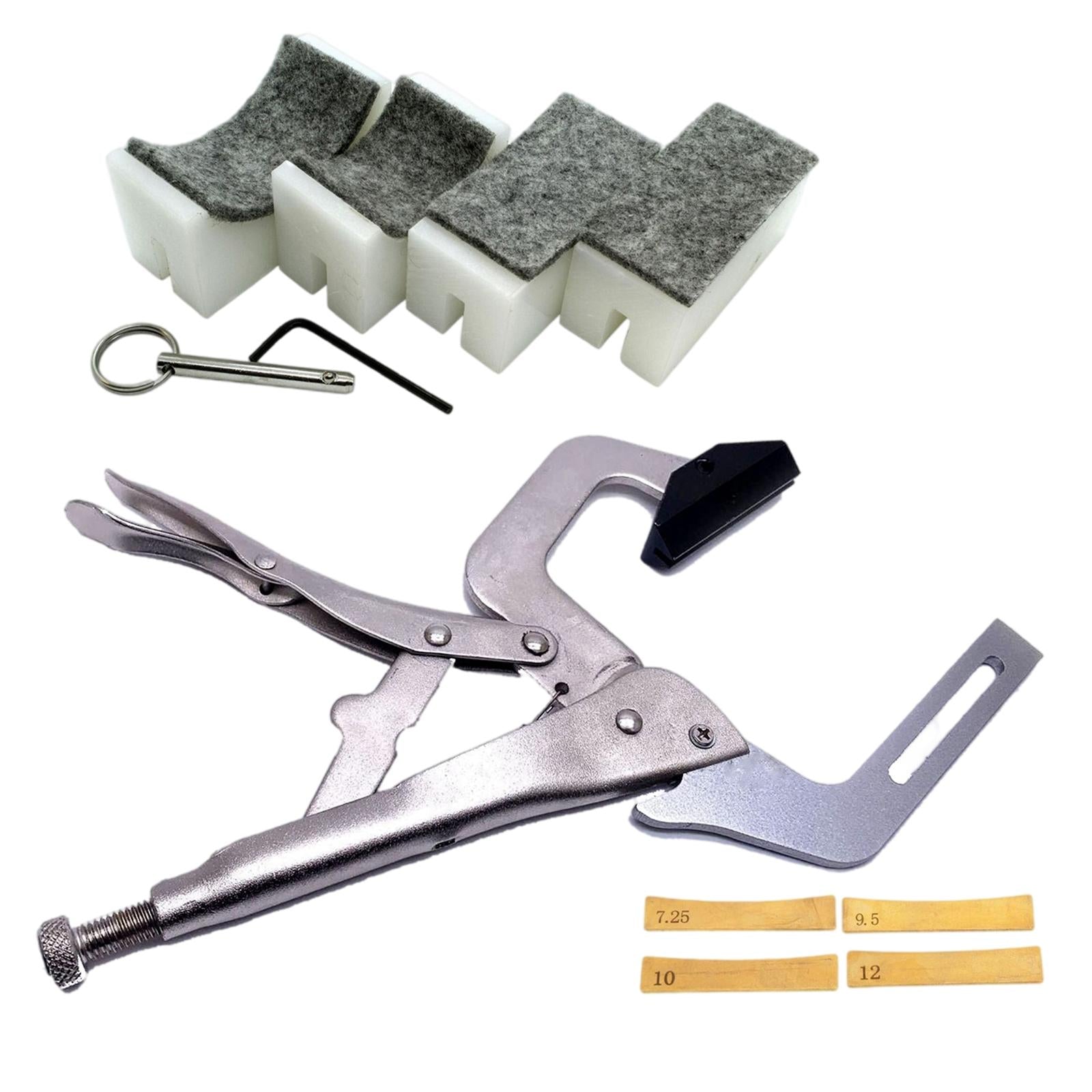 Hand Held Fret Press Guitar Repair Tool Luthier Fretting Tool for Bass 11pcs