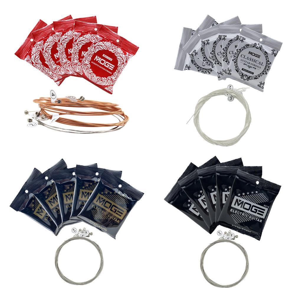 Electric Guitar Strings Wearable Sound Quality for Beginners Kids Adults GE09