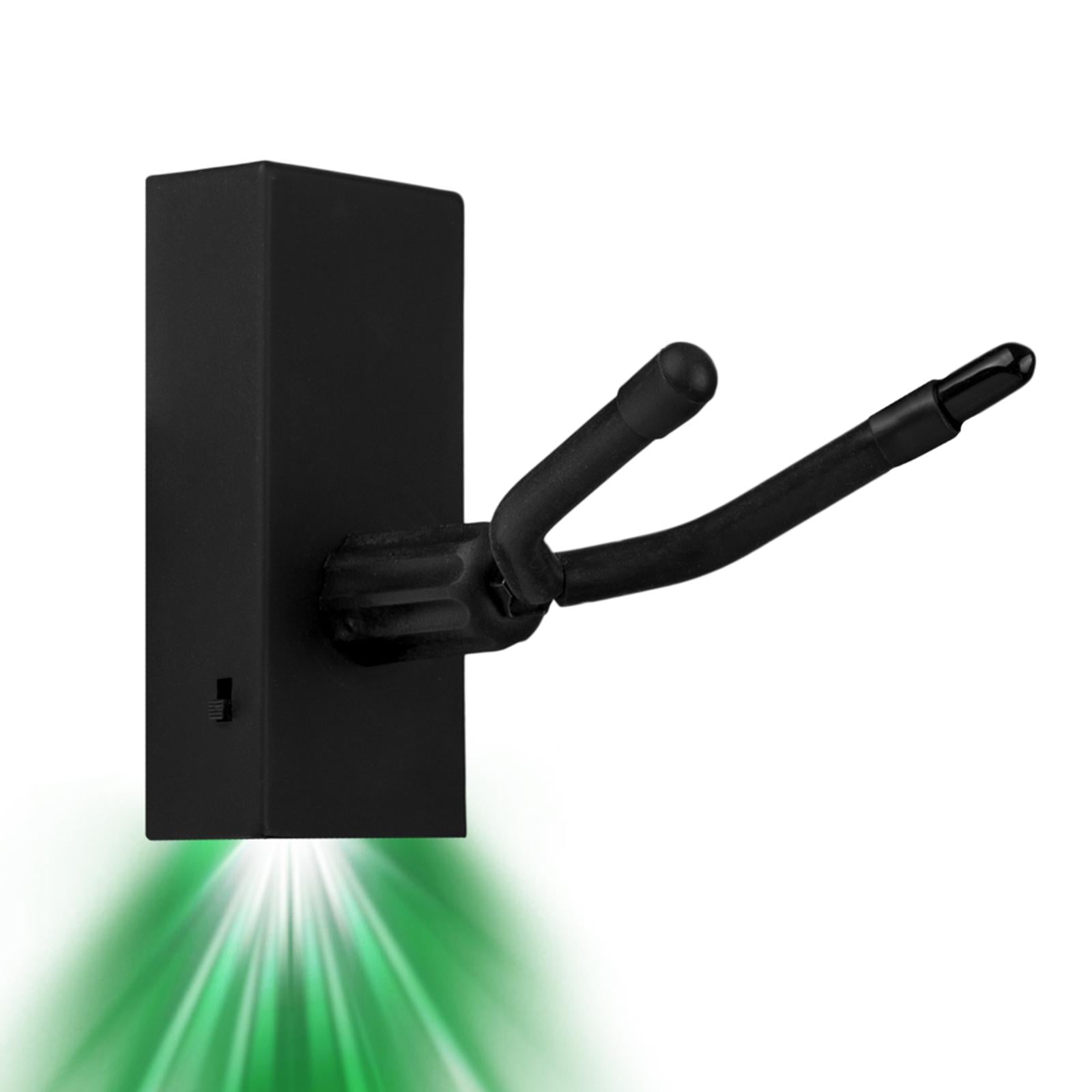 Guitar or Bass Wall Mount Hanger w/ LED Light for Mandolins Violin Ukulele Green