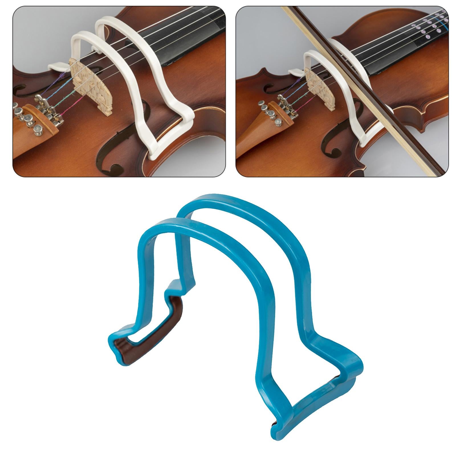 Violin Bow Collimator Adjuster Guide Tool for Teaching Aid Exercise Training blue
