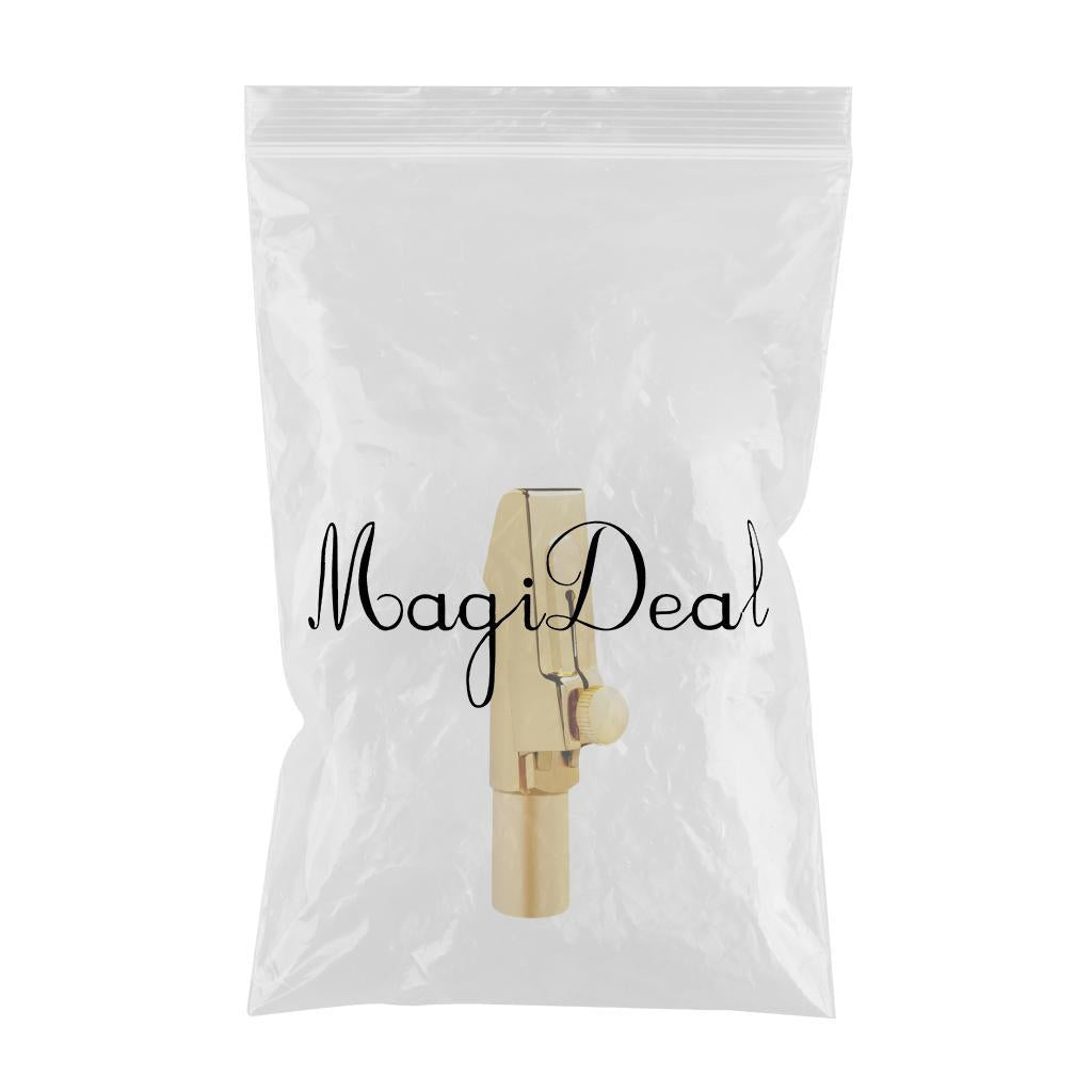Metal Gold-Plated Baritone Saxophone Mouthpiece for Saxophone Accessory Size 8