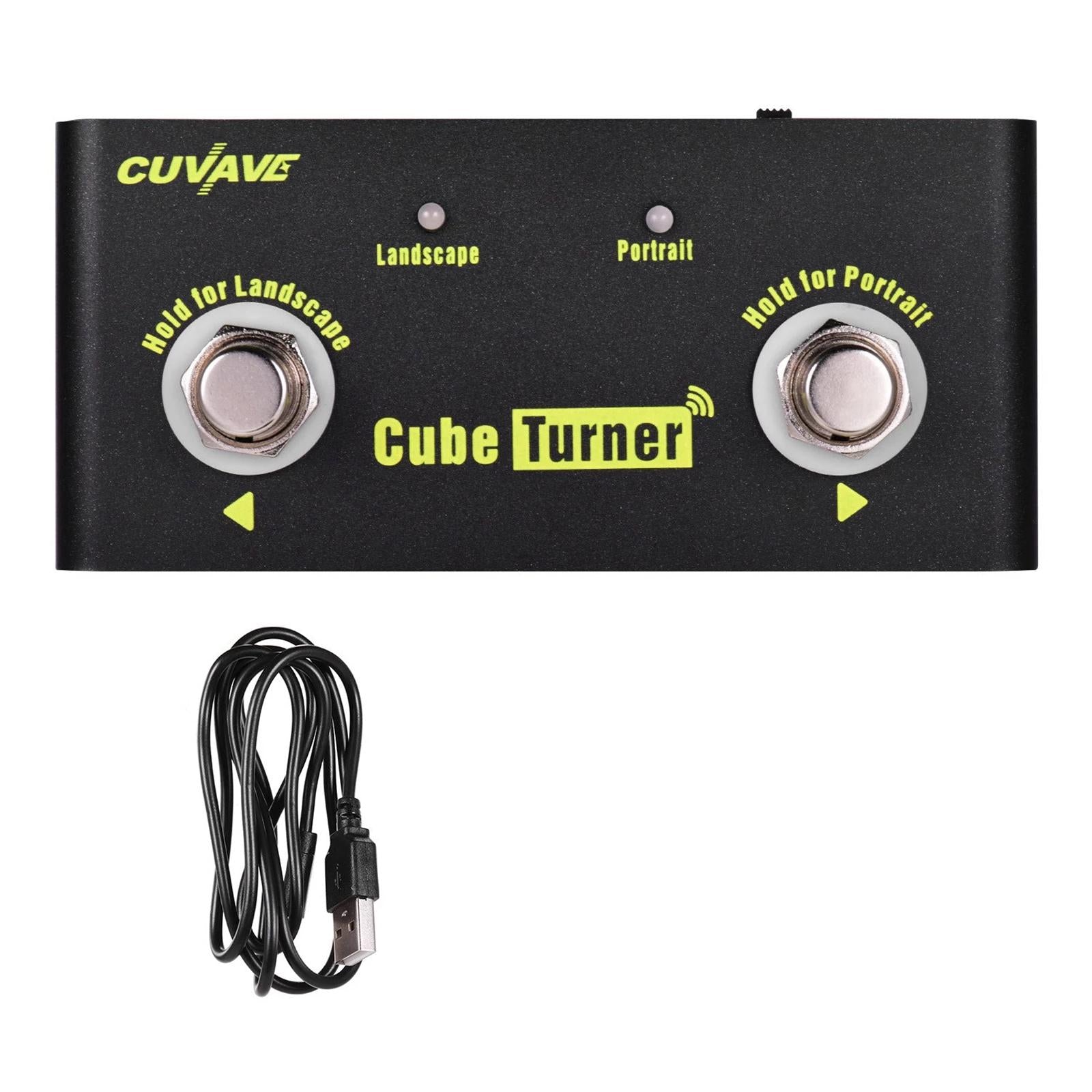 Cube Turner Effect Pedal Bluetooth Wireless Smart Page Turning Pedal