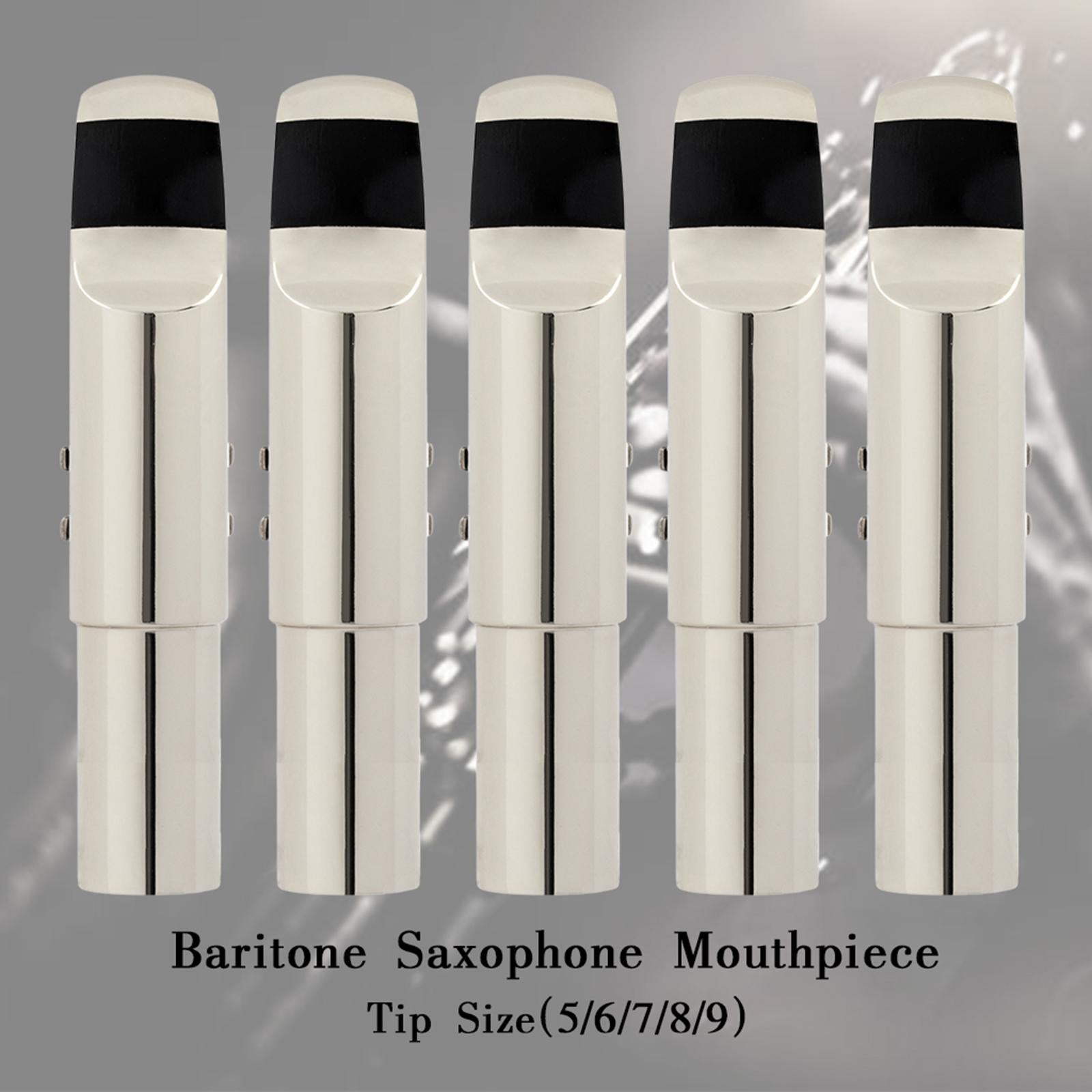 Metal Baritone Sax Mouthpiece Beginners Musical Instrument Accessory Size 5