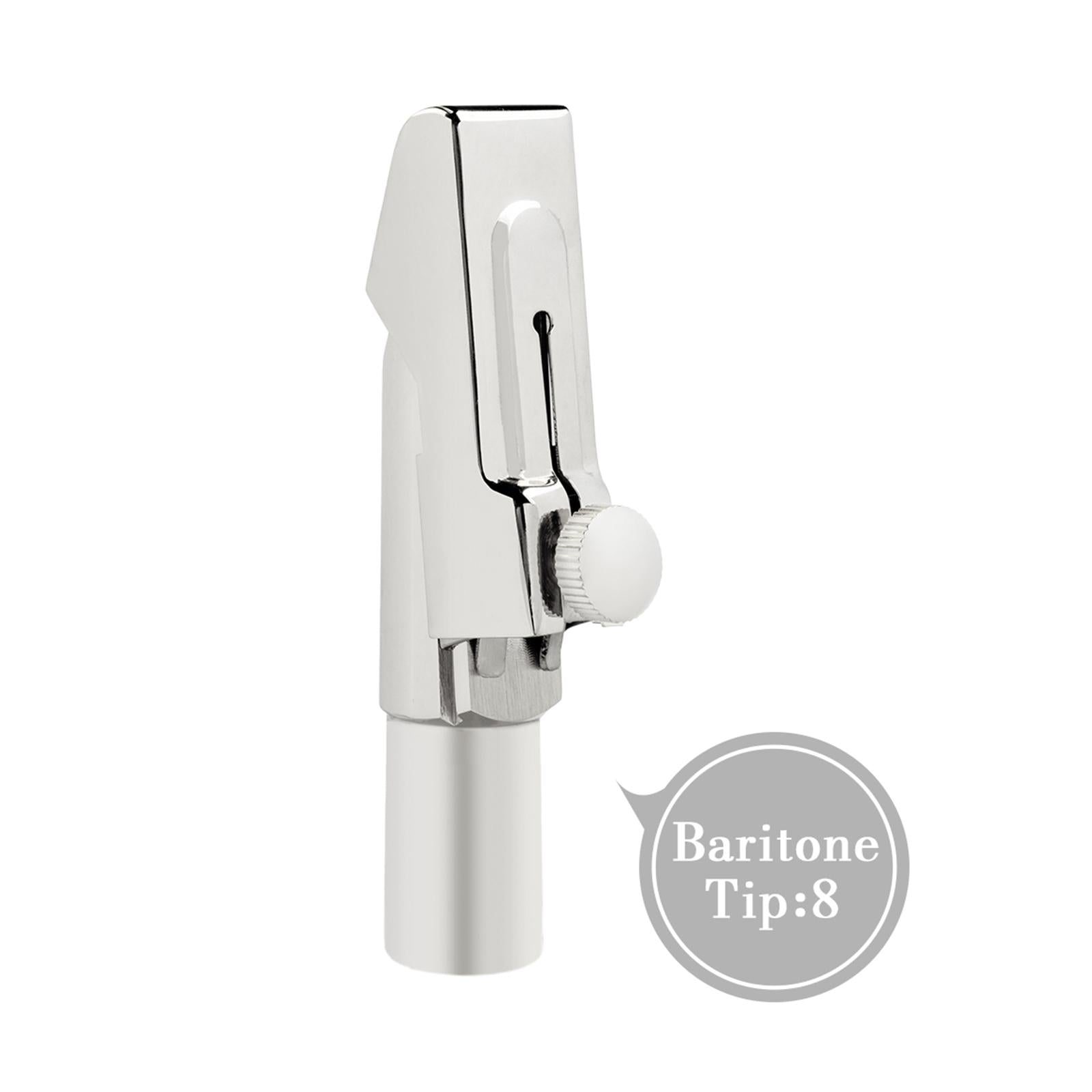 Metal Baritone Sax Mouthpiece Beginners Musical Instrument Accessory Size 8