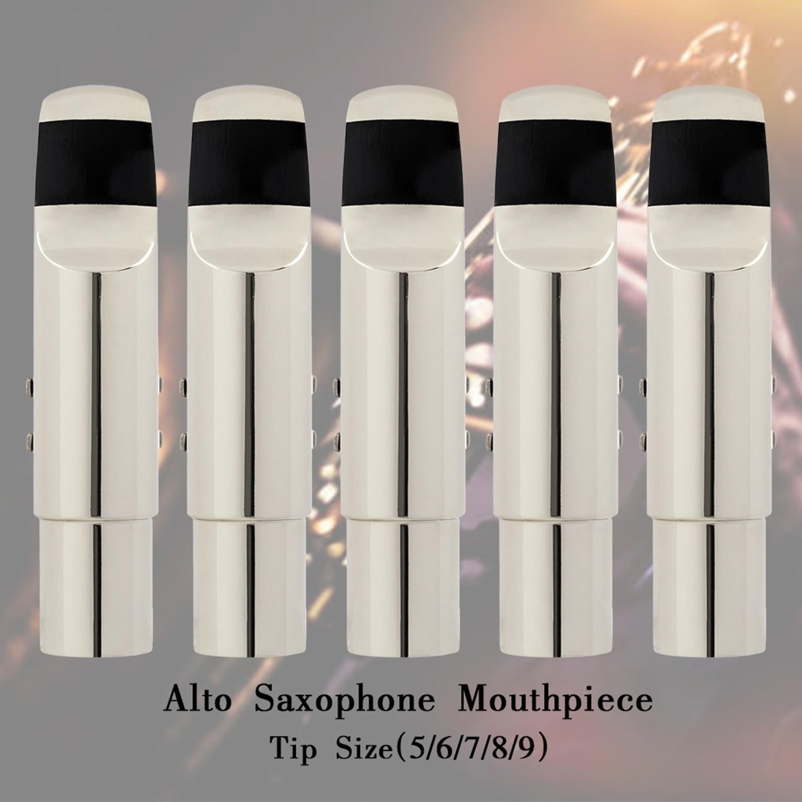 Metal Alto Sax Mouthpiece Beginners Musical Instrument Accessories Size 6