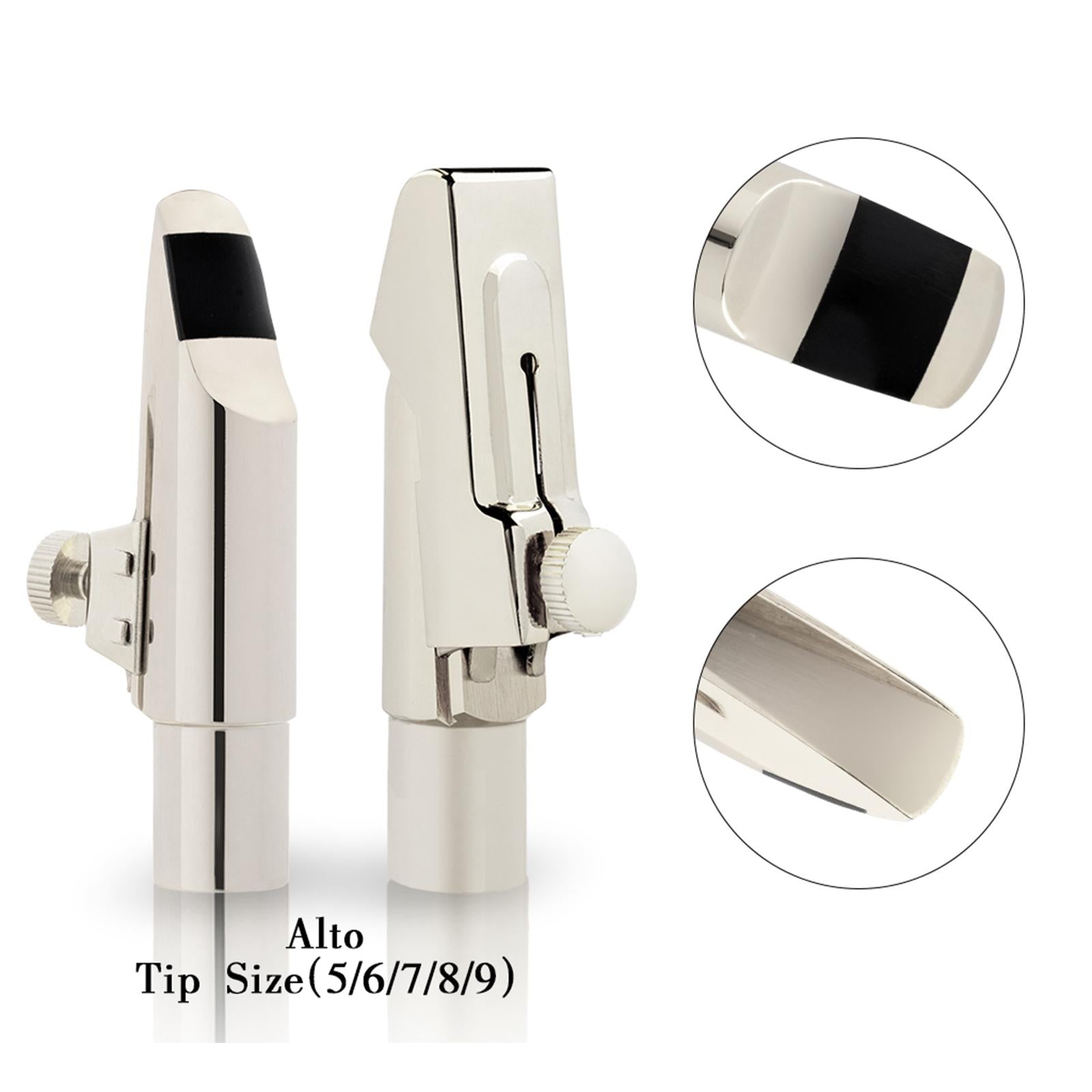 Metal Alto Sax Mouthpiece Beginners Musical Instrument Accessories Size 7