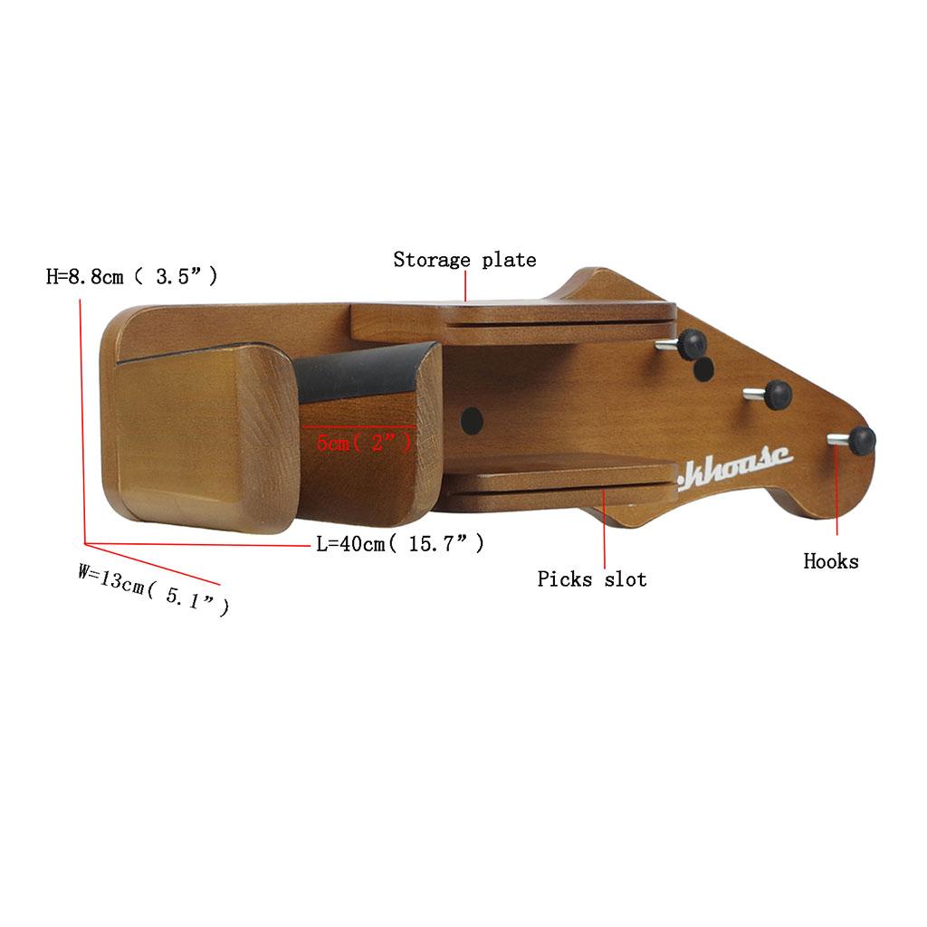 Guitar Wall Hanger Rack for Acoustic Electric Guitar Wall Mounted