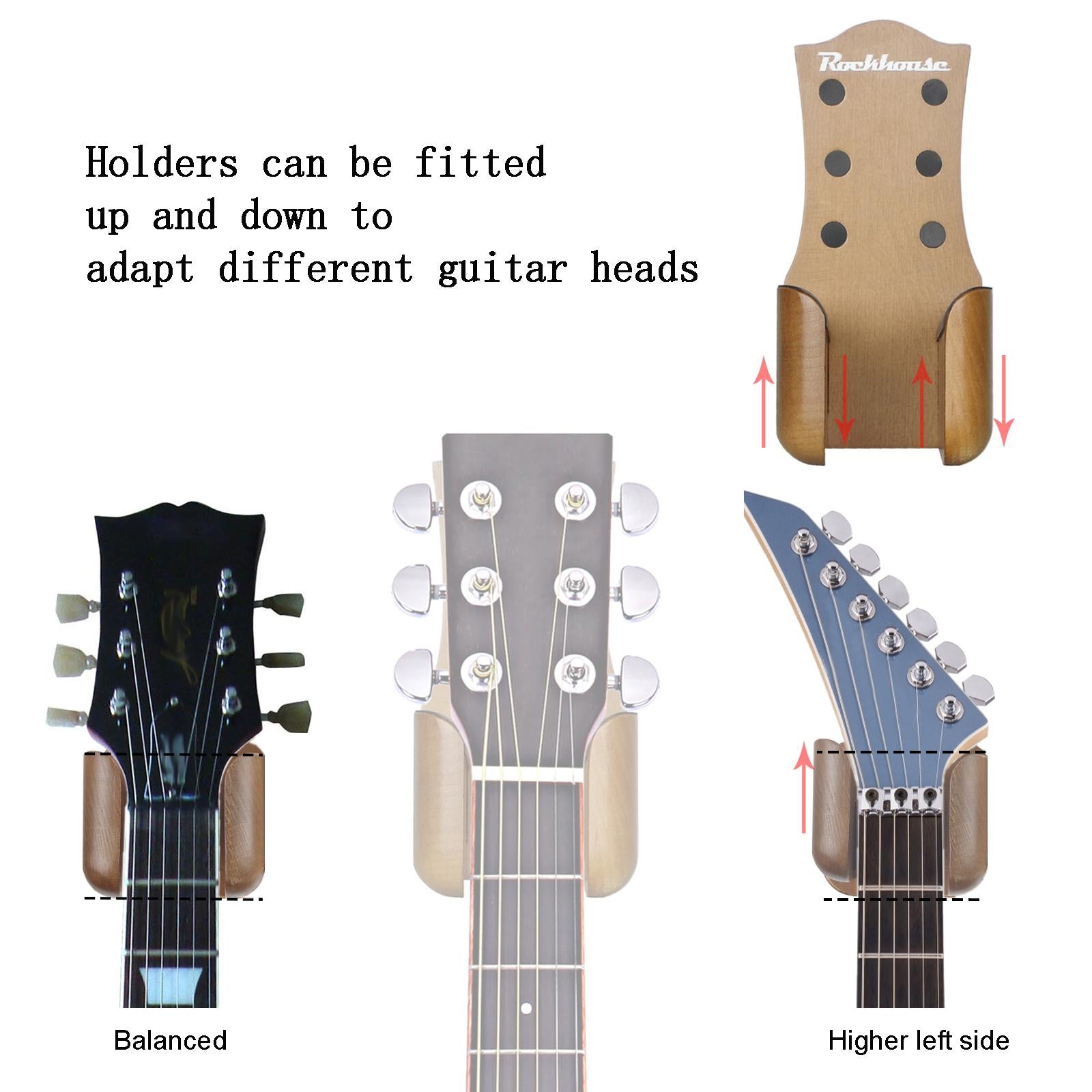 Guitar Hanger Wall Mount Guitar Hanger Rack for Ukulele Musical Instruments