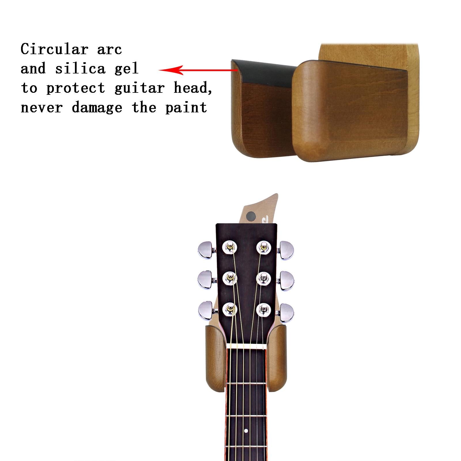 Wall Mount Guitar Hanger Guitar Holder Hanger for Acoustic Guitars Banjos