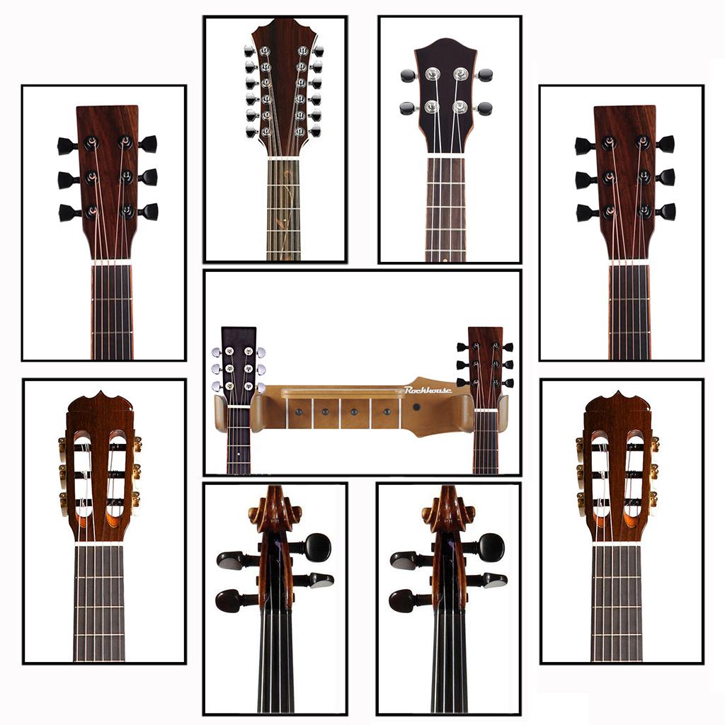 Wooden Guitar Hanger Stand Rack Guitar Hanger for Bass Musical Instruments