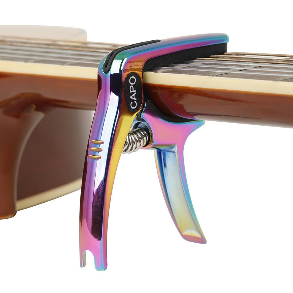 Guitar Capo Guitar Quick Clamp Capo for Acoustic Guitar Bass Multicolour