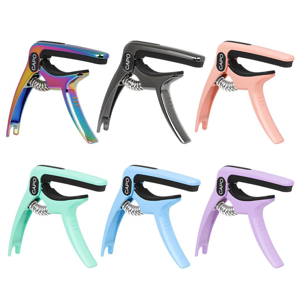 Guitar Capo Guitar Quick Clamp Capo for Acoustic Guitar Bass Multicolour