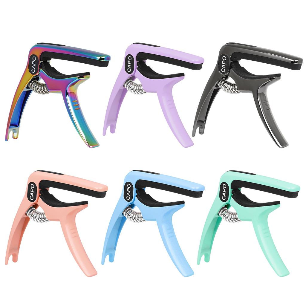 Guitar Capo Guitar Quick Clamp Capo for Acoustic Guitar Bass Multicolour