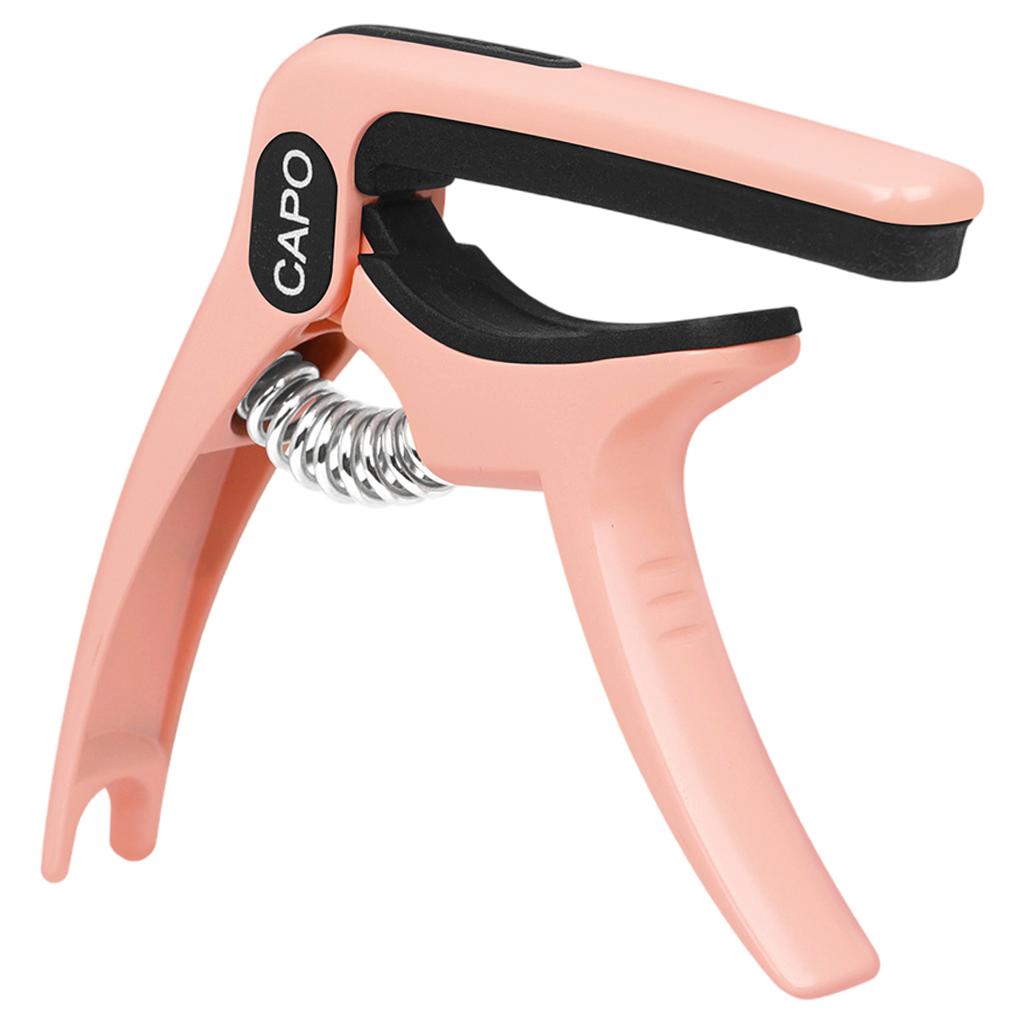 Guitar Capo Guitar Quick Clamp Capo for Acoustic Guitar Bass Pink