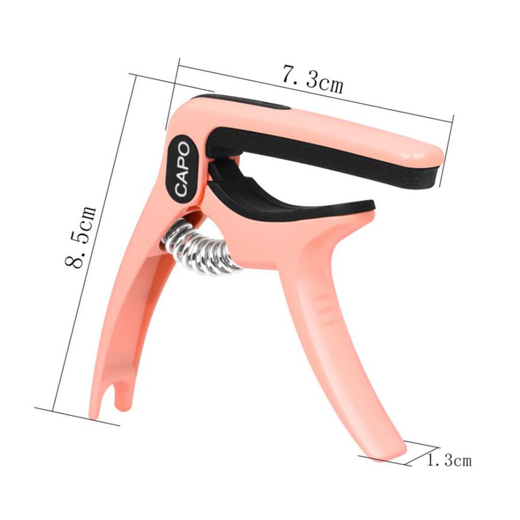 Guitar Capo Guitar Quick Clamp Capo for Acoustic Guitar Bass Pink