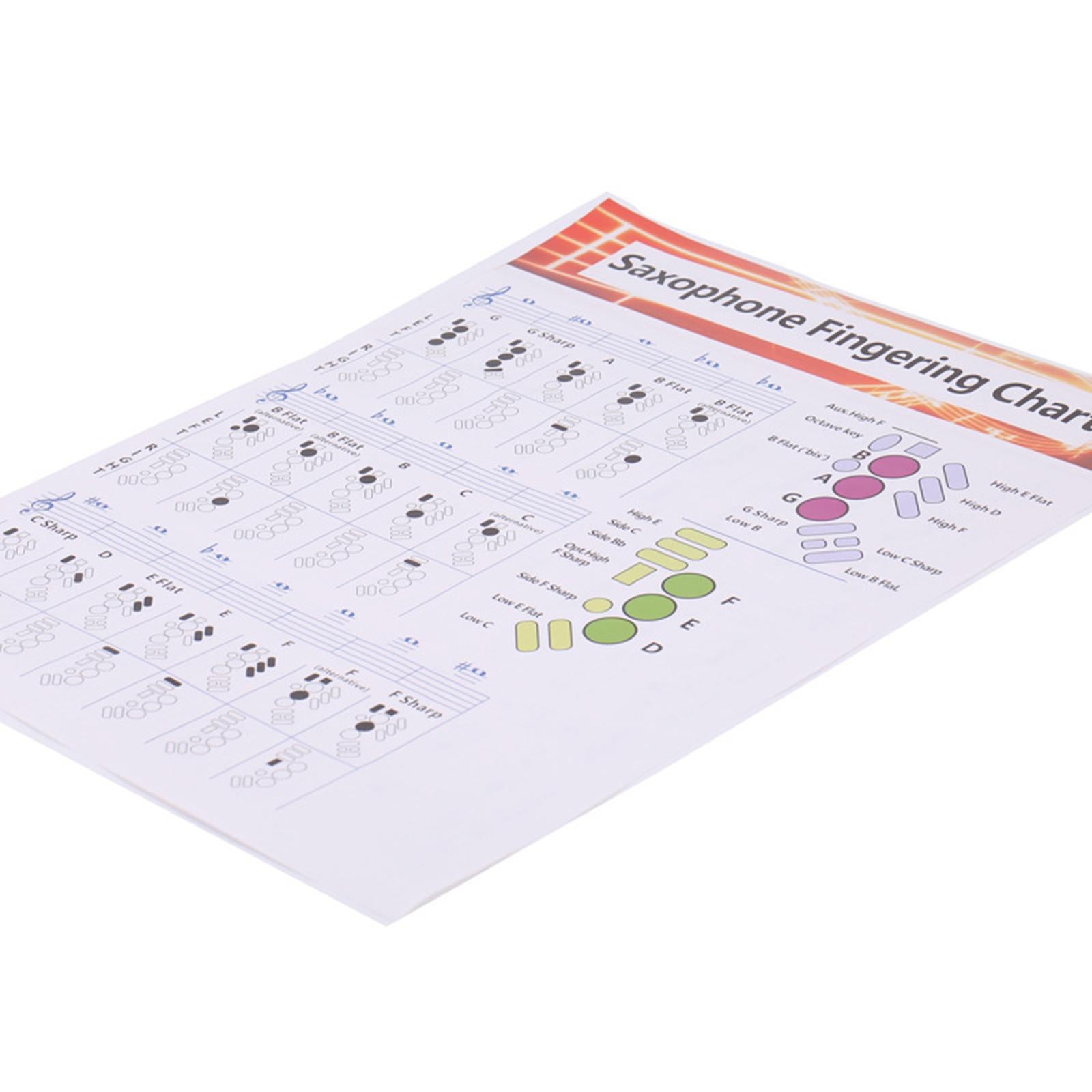 Saxophone Practice Chart Accessories Useful Beginner'S Guide Adult S