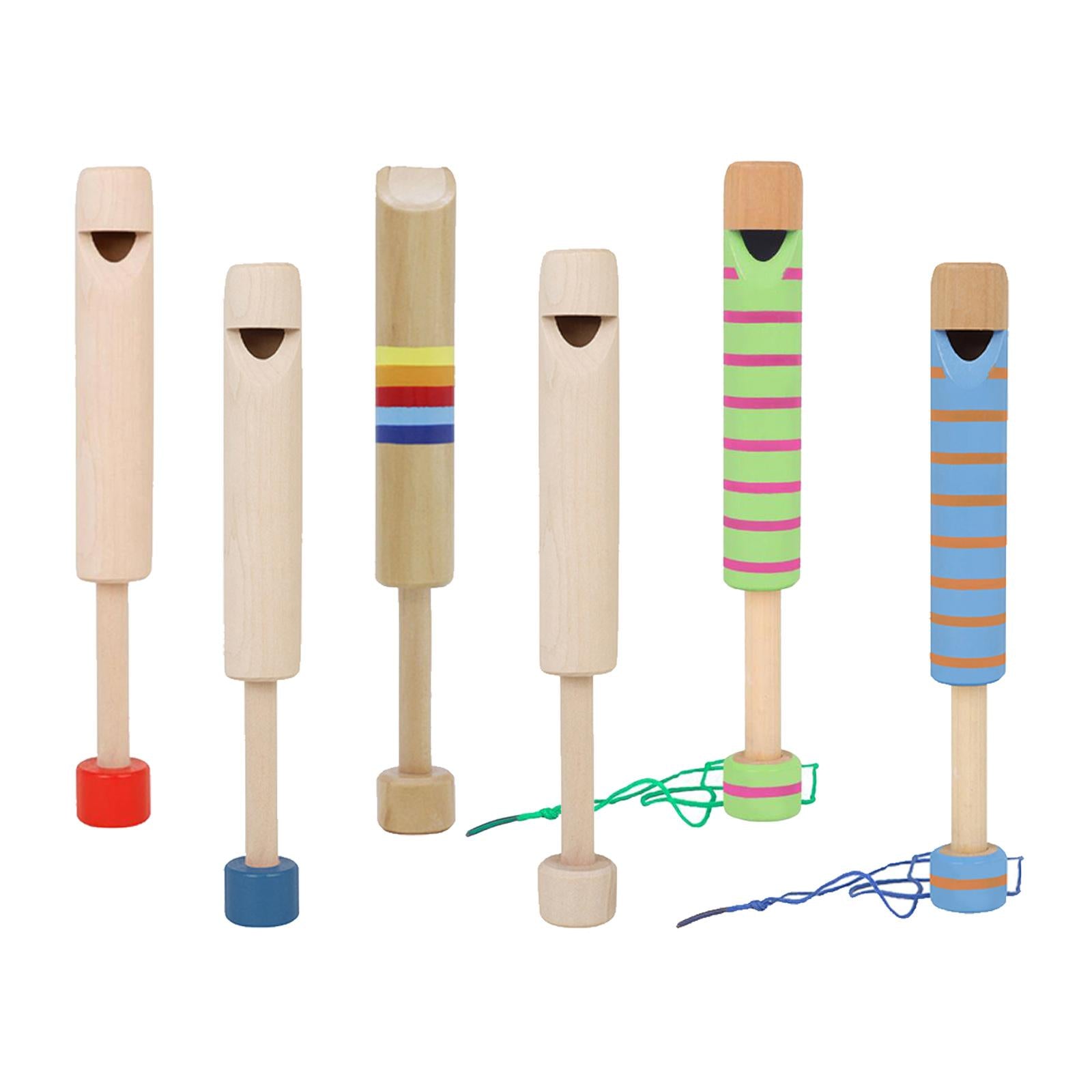 Wood Slide Whistle Toy Creativity Fun for Age 3 to 10 Kids colorful