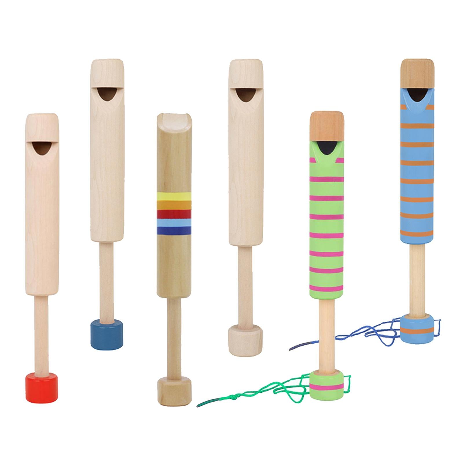 Wood Slide Whistle Toy Creativity Fun for Age 3 to 10 Kids colorful