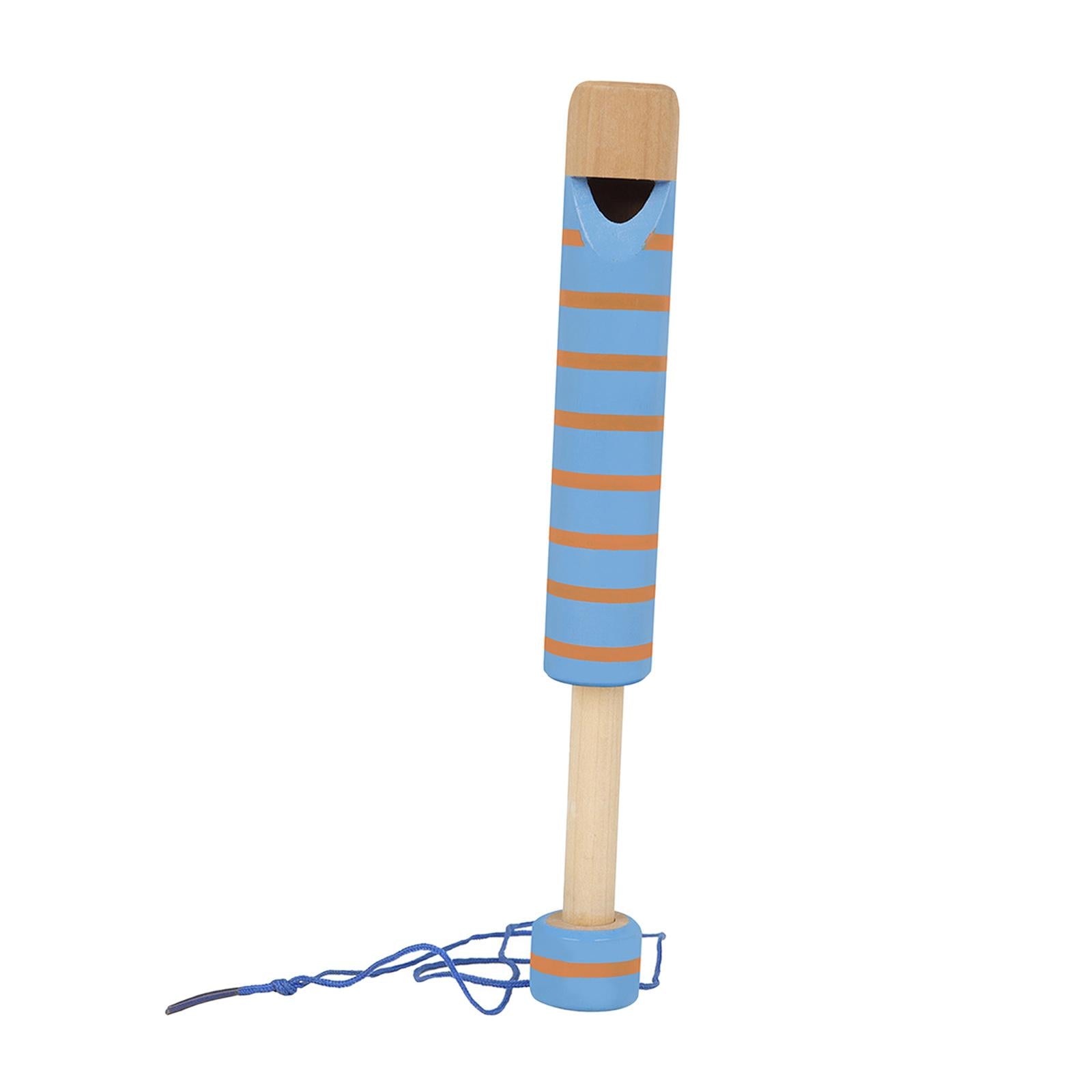 Wood Slide Whistle Toy Creativity Fun for Age 3 to 10 Kids blue