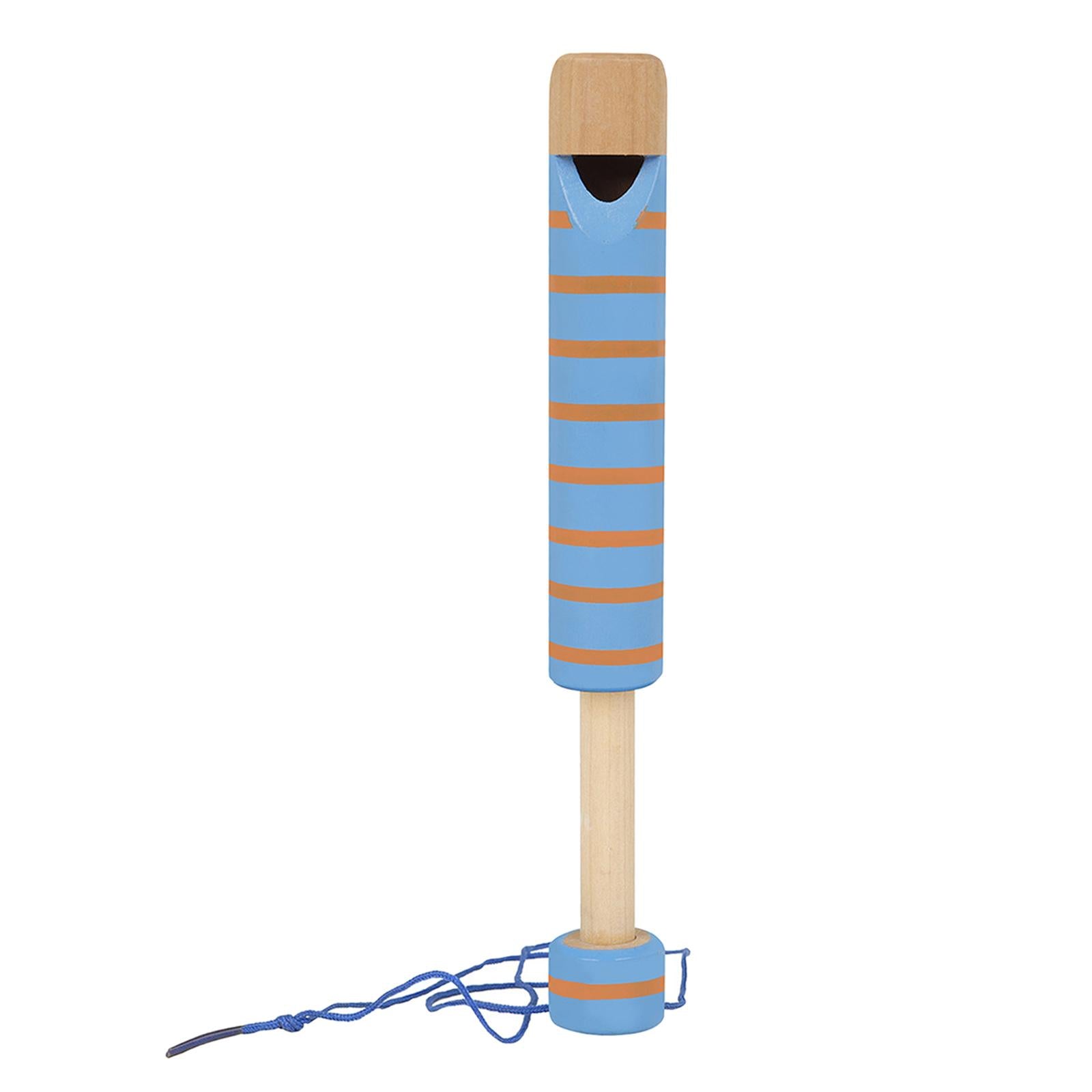 Wood Slide Whistle Toy Creativity Fun for Age 3 to 10 Kids blue