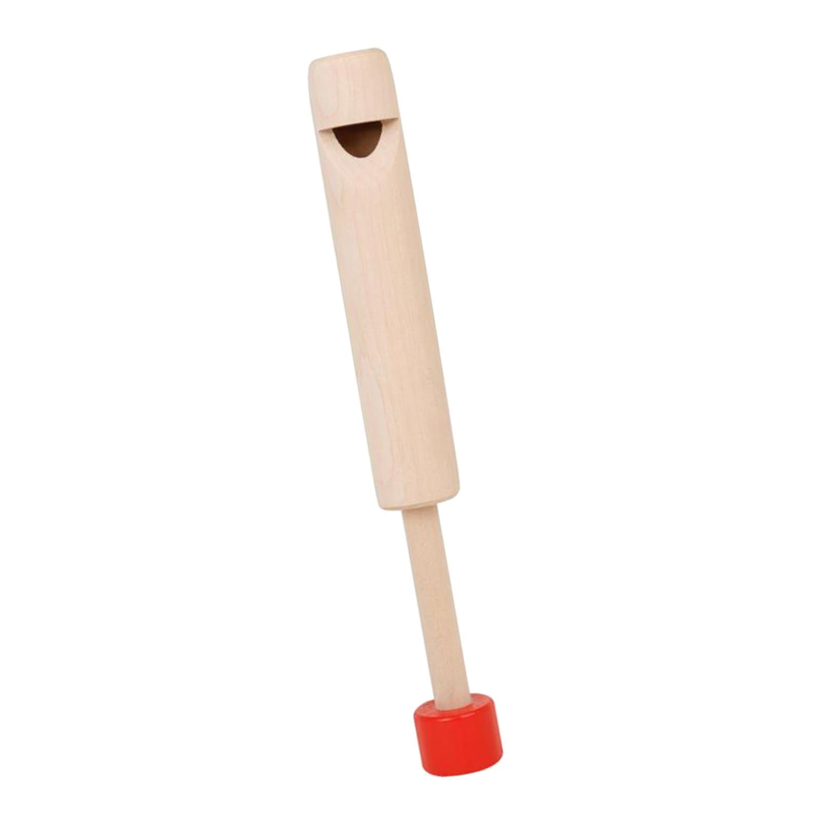 Wood Slide Whistle Toy Creativity Fun for Age 3 to 10 Kids red handle