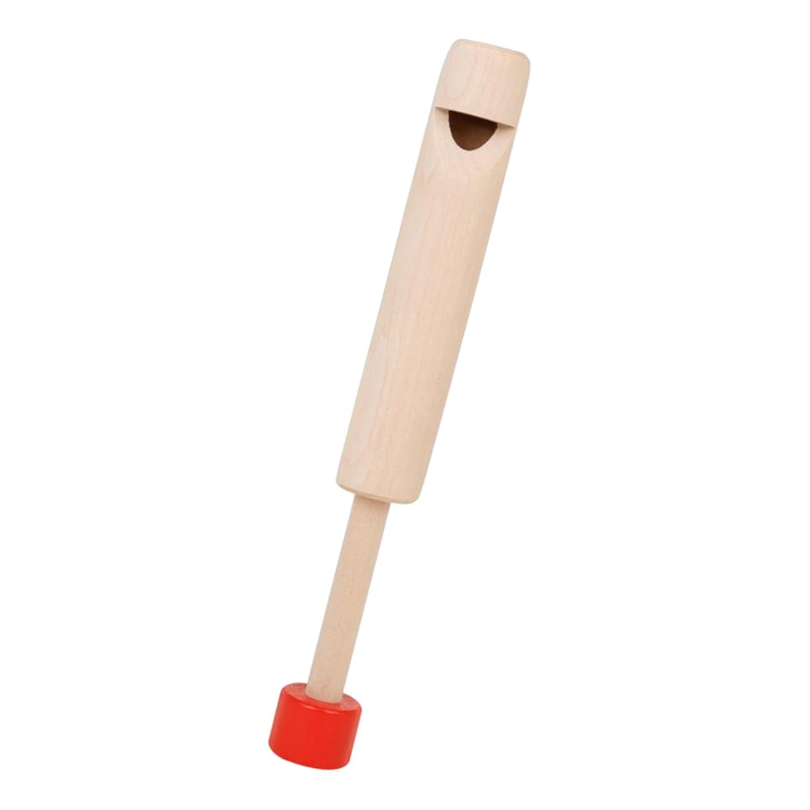 Wood Slide Whistle Toy Creativity Fun for Age 3 to 10 Kids red handle