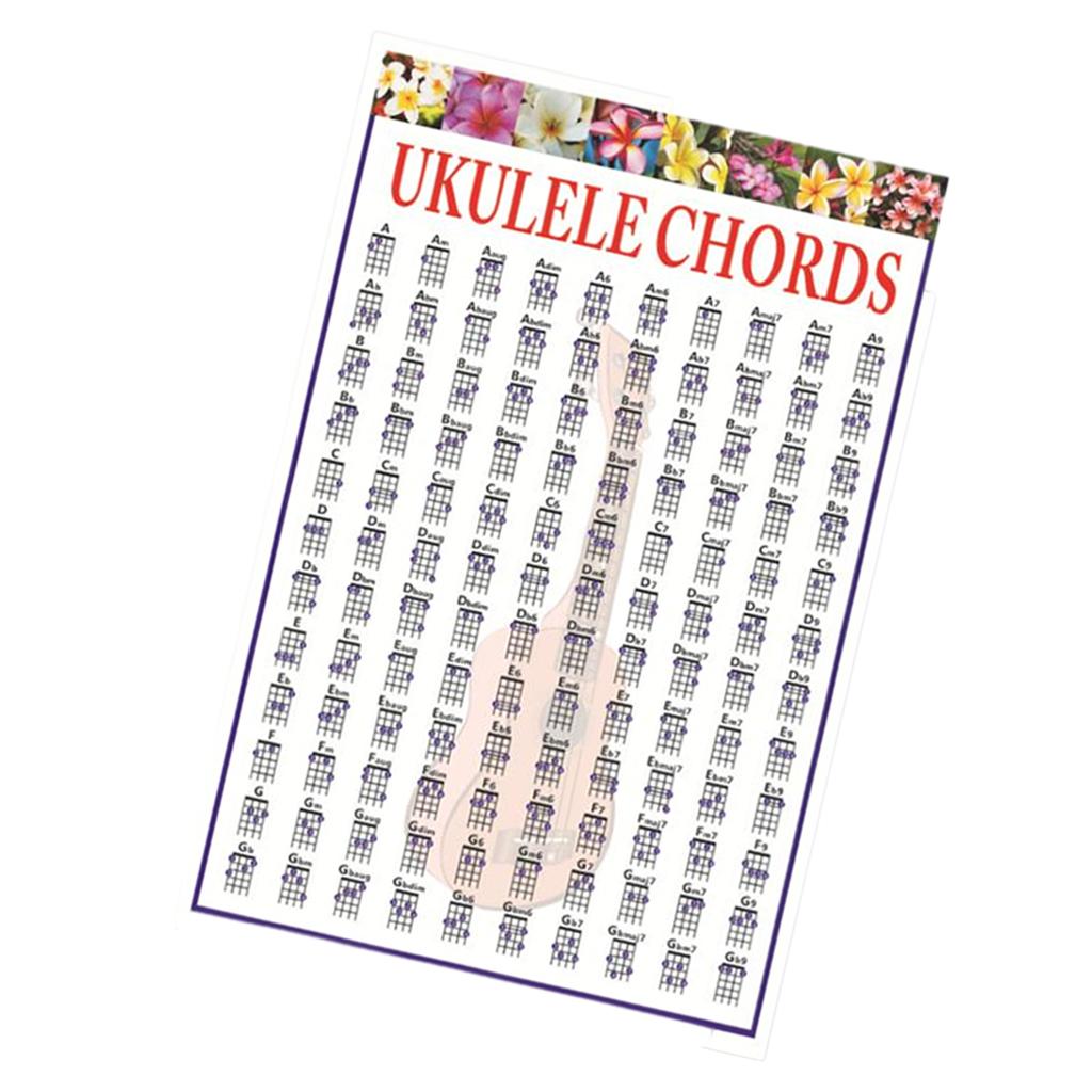 Chord & Scale Lesson Chart Guitar Chord Diagrams for Bass Guitar Accessories S