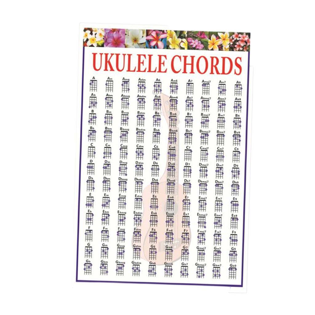 Chord & Scale Lesson Chart Guitar Chord Diagrams for Bass Guitar Accessories S