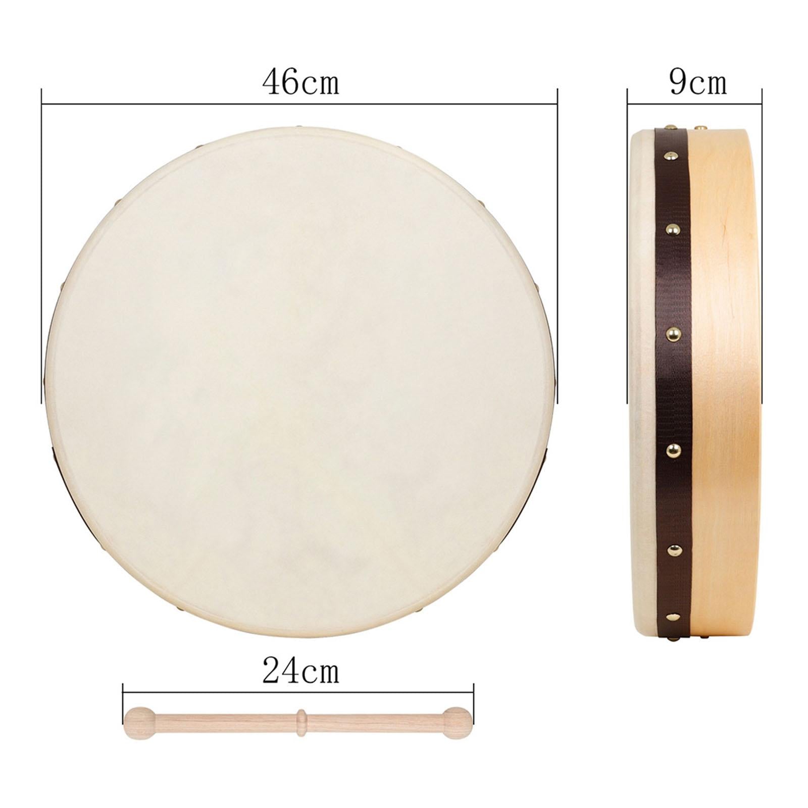 WOODEN TAMBOURINES AND HAND DRUMS PERCUSSION MUSICAL INSTRUMENTS 18in