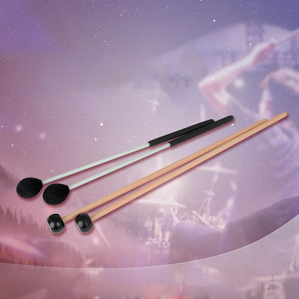 4Pcs Professional Xylophone Glockensplel Mallet Easy Grip for Bells Chime