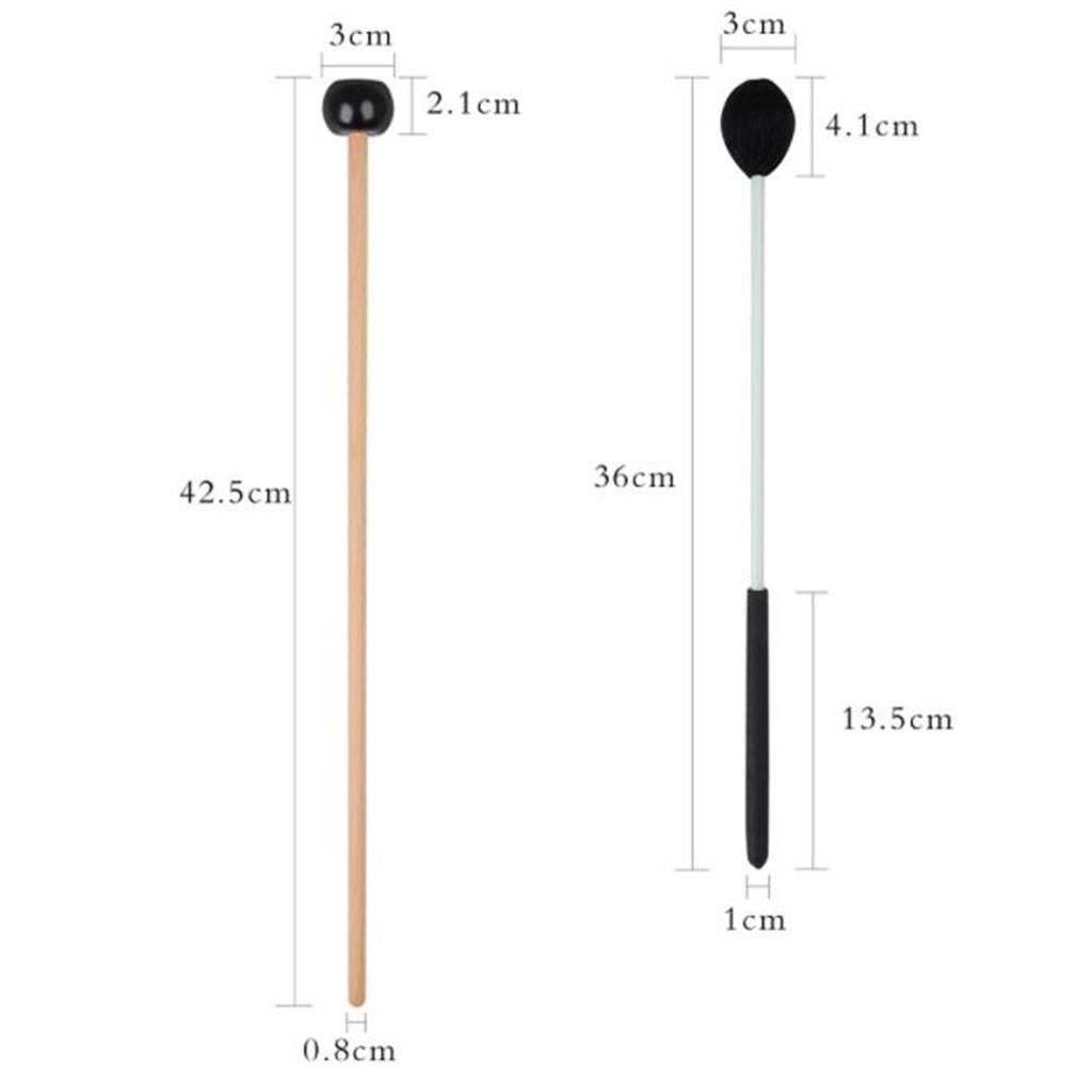 4Pcs Professional Xylophone Glockensplel Mallet Easy Grip for Bells Chime