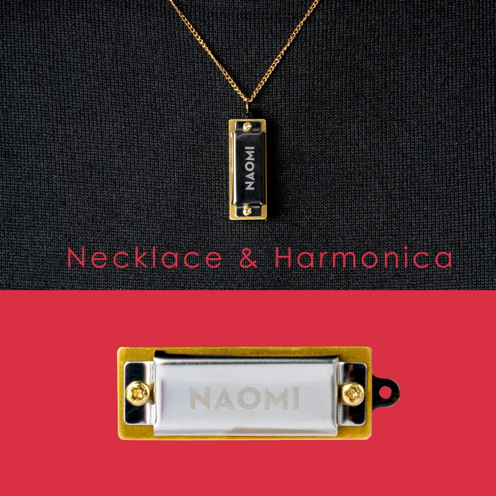 Portable Necklace Harmonica Mouth Organ Hanging Chain Gifts 10pcs Red