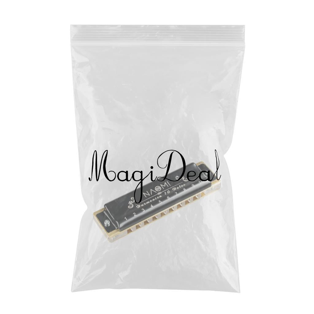Portable Harmonica 10 Holes Mouth Organ for Kids Musicians Adults