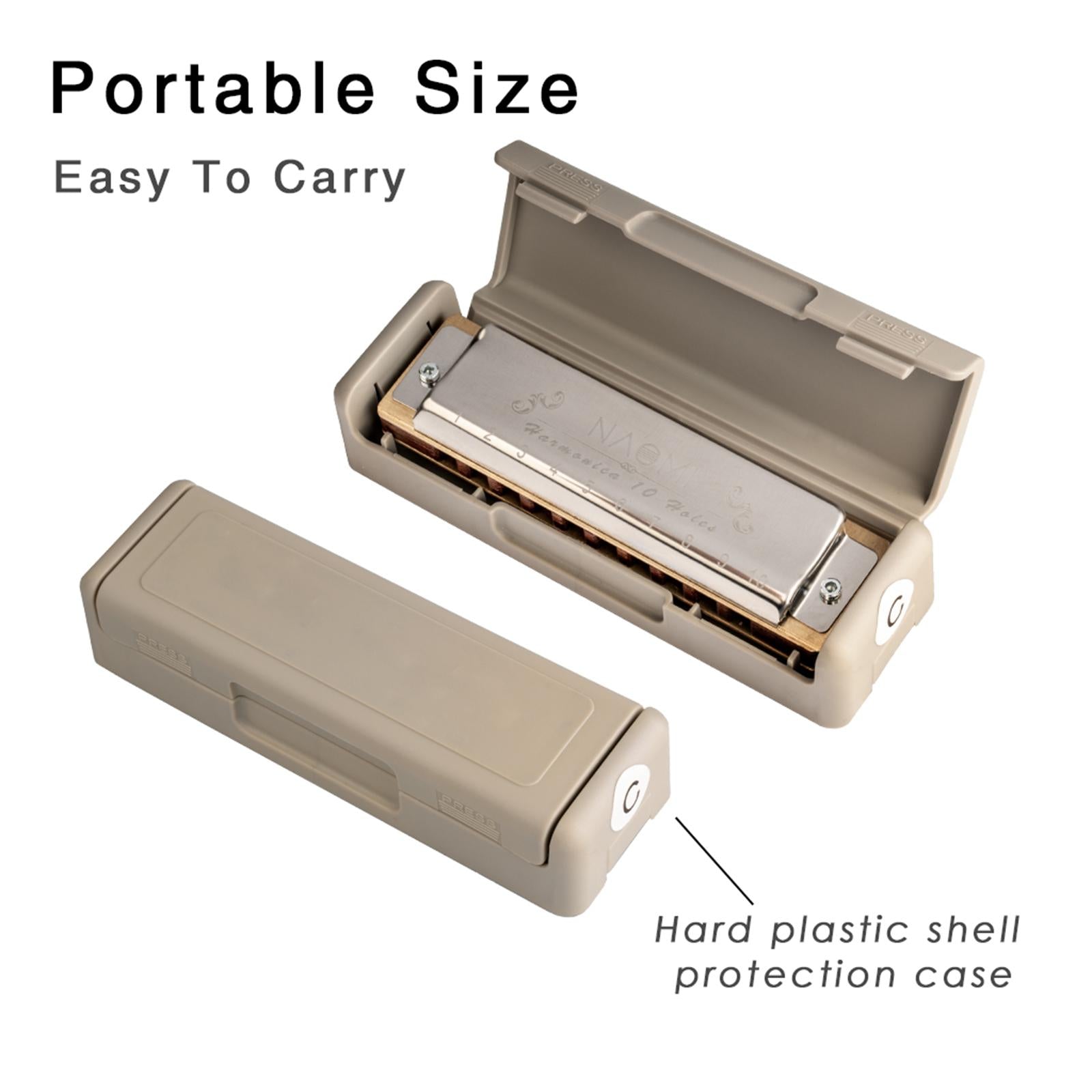 10 Holes Harmonica Mouth Organ for Musicians Professionals Holiday Gifts